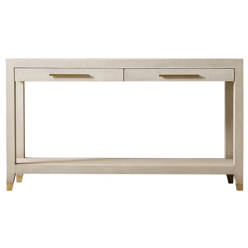 Charles Stingray Texture Console Ivory Консоль скат Золотой ivory ( слоновая кость ) в Ижевске | Loft Concept 