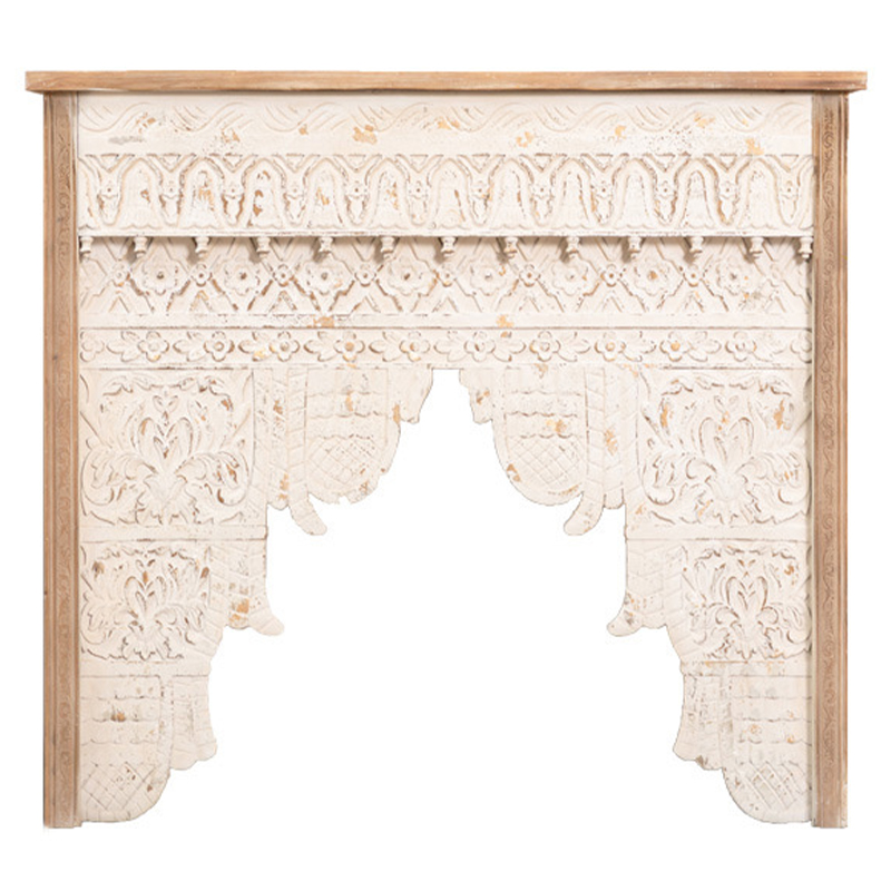 Консоль Indian Antique White Furniture Shakti Console Бежевый Древесина в Ижевске | Loft Concept 