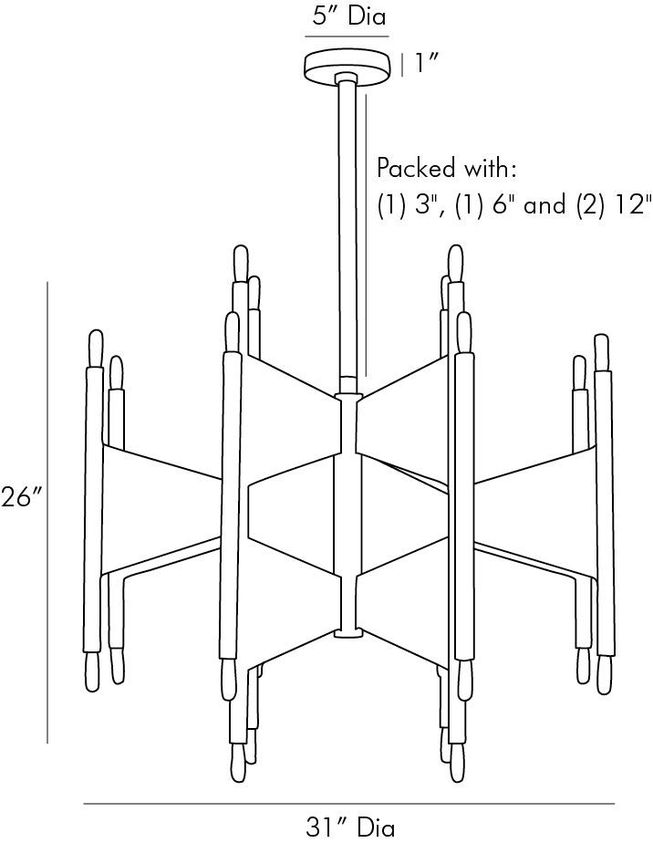 Люстра Arteriors DESKINS CHANDELIER в Ижевске