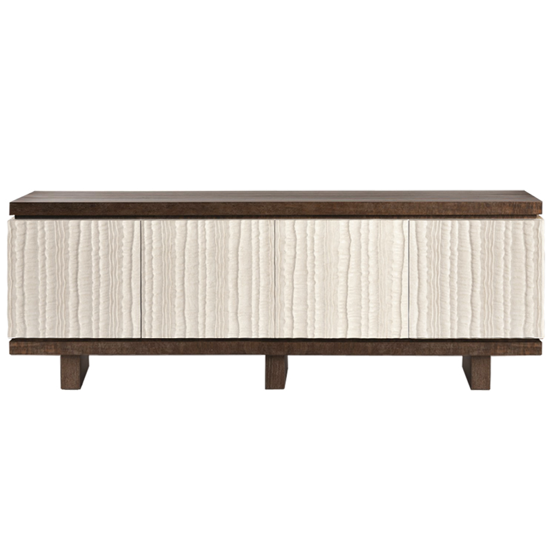 Riverside Textured Long Sideboard  ivory ( слоновая кость ) Коричневый в Ижевске | Loft Concept 