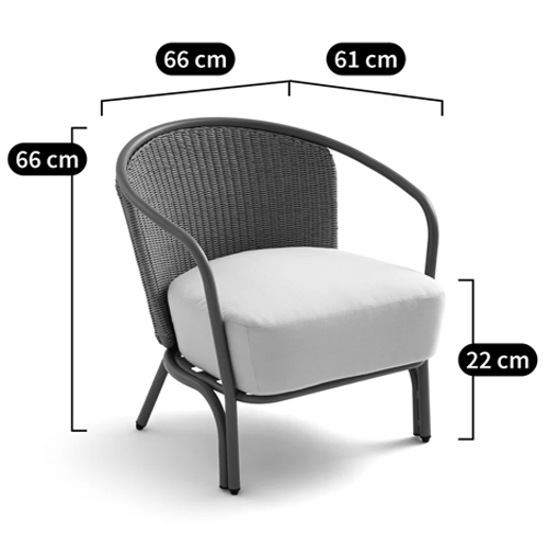 Садовое кресло с каркасом из стали Kenneth Chair в Ижевске