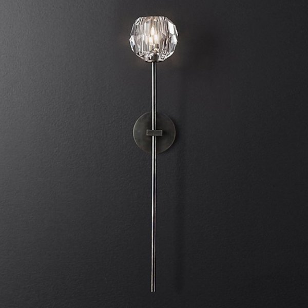 Бра RH Boule de Cristal Long Sconce Black Черный в Ижевске | Loft Concept 