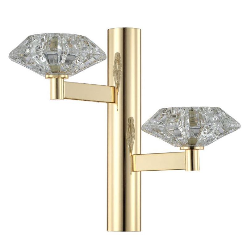 Бра Yerker Sconce gold Глянцевое золото Прозрачный в Ижевске | Loft Concept 