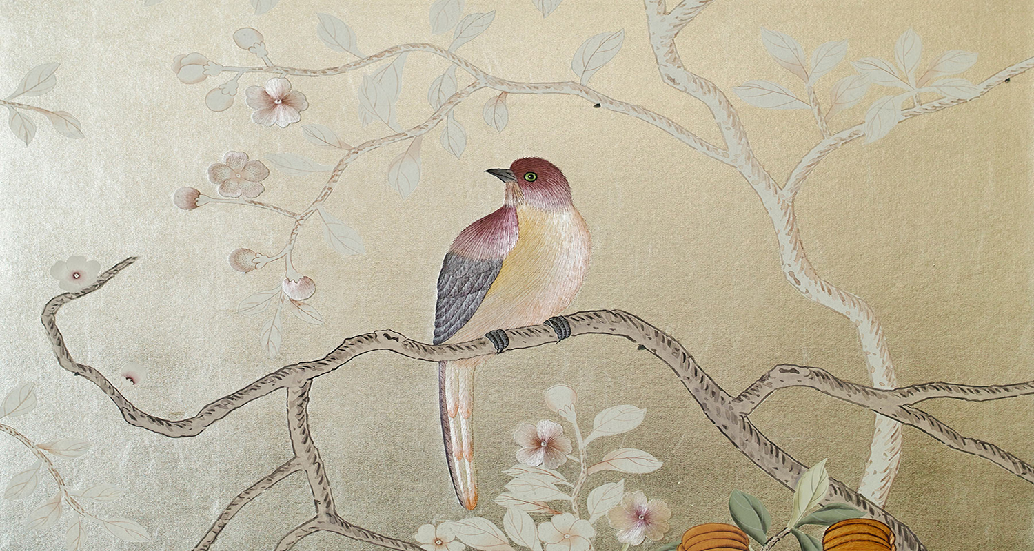 Обои ручная роспись Temple Newsam Tarnished Silver - фото №1