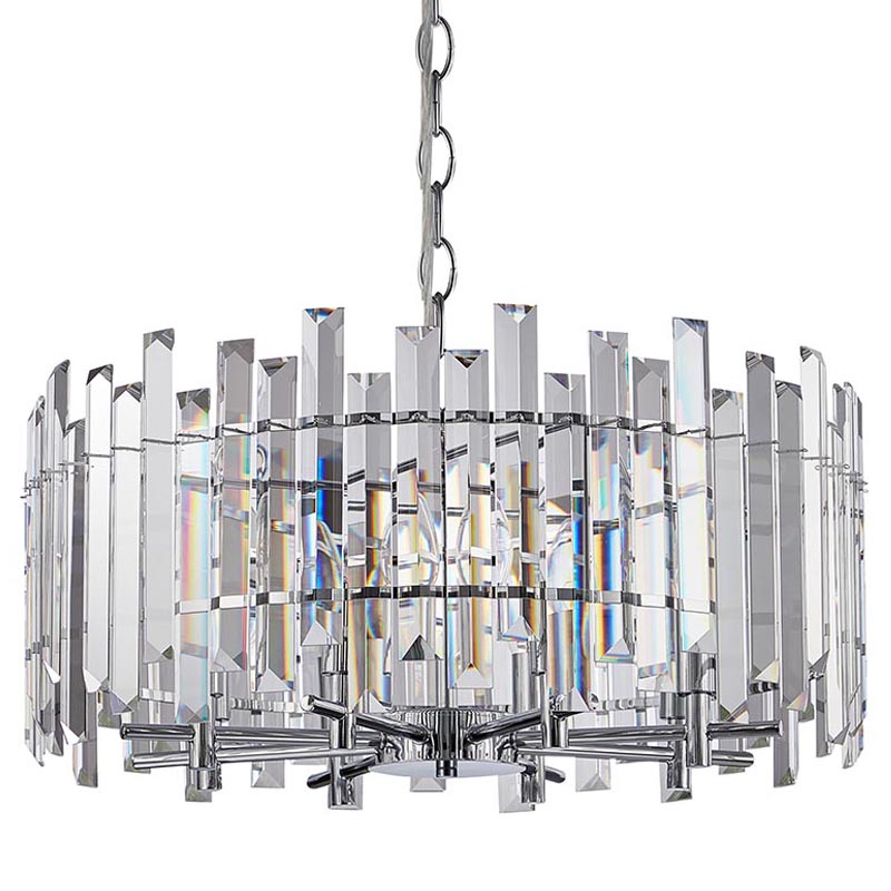 Люстра Langley Chandelier chrome 60 Хром Прозрачный в Ижевске | Loft Concept 