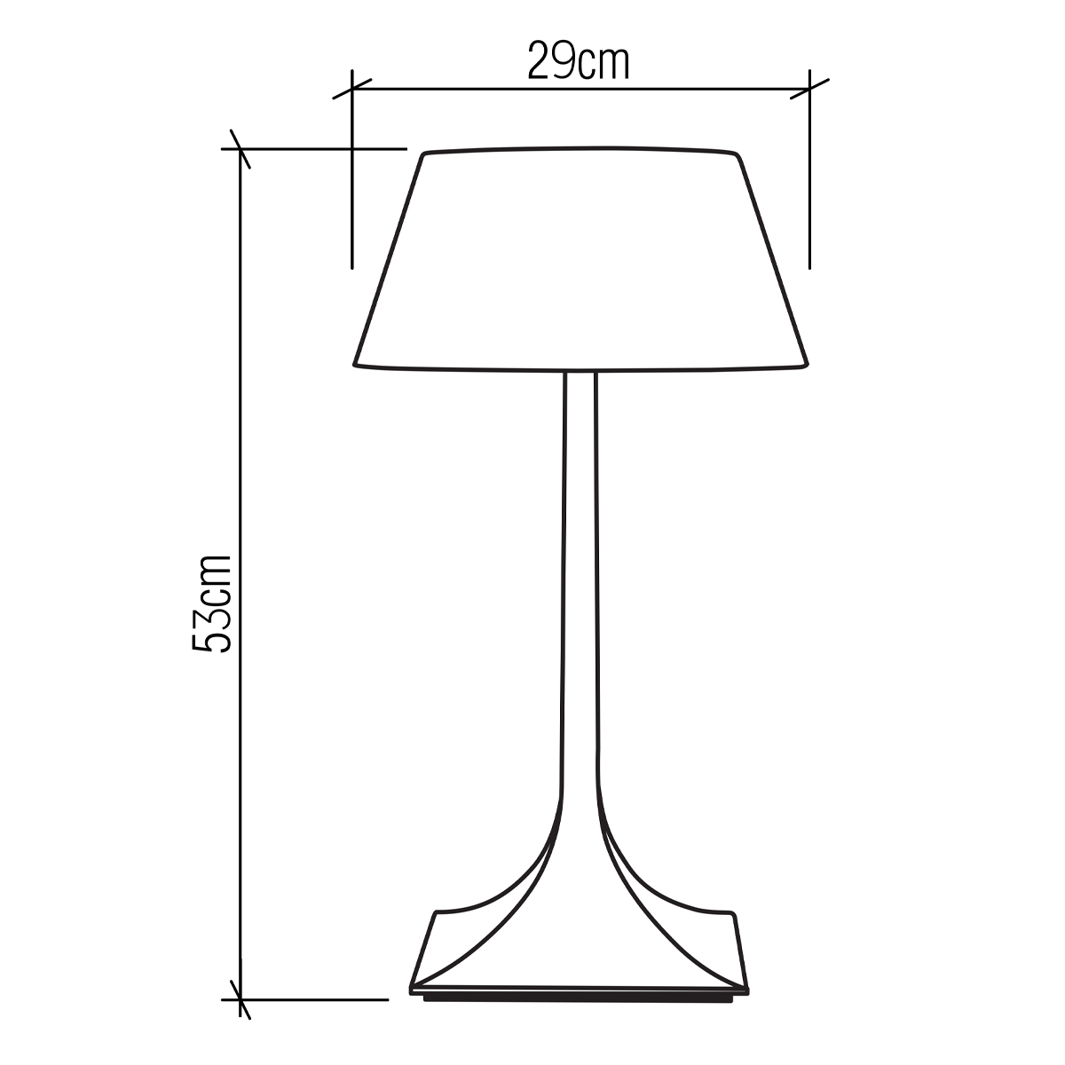 Настольная лампа со скошенным конусовидным абажуром и фигурной ножкой в цвете тик Accord Lighting в Ижевске