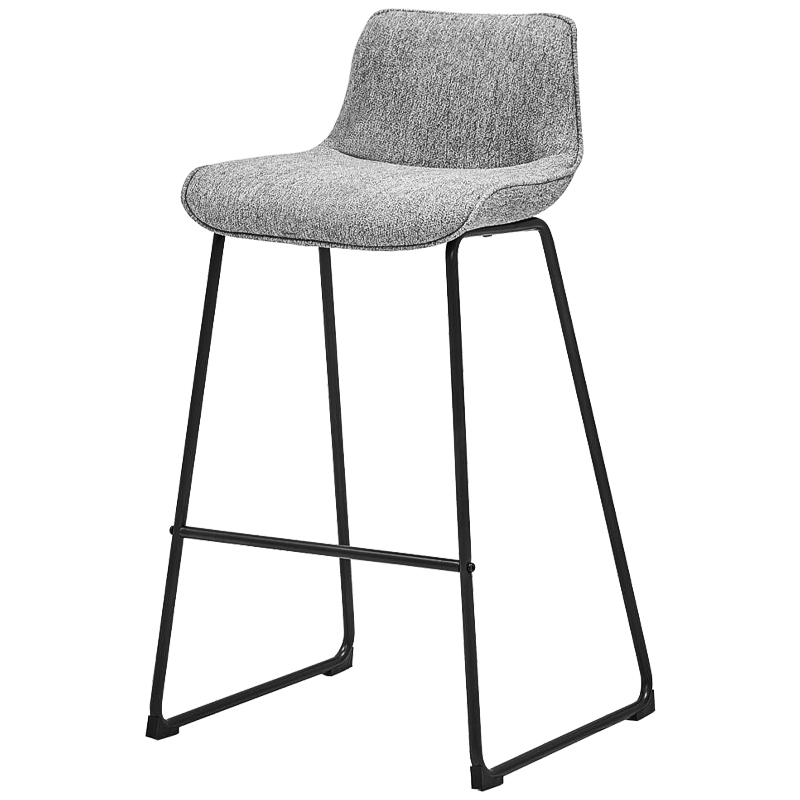 Барный стул Alonzo Bar Stool Gray Черный Светло-серый в Ижевске | Loft Concept 