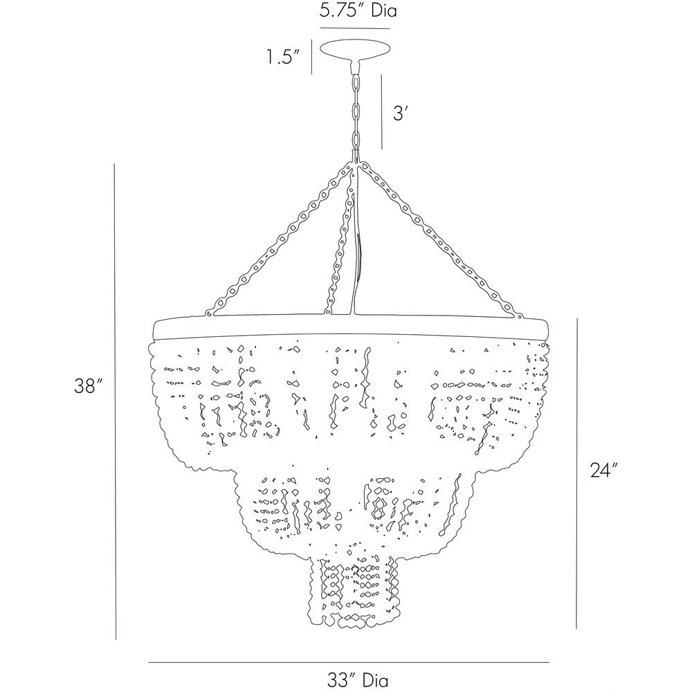 Люстра Arteriors CHAPPELLET CHANDELIER в Ижевске