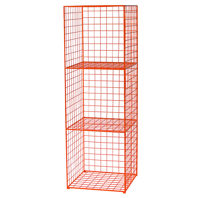 Стеллаж Carney Orange Industrial Metal Rust Rack Оранжевый в Ижевске | Loft Concept 