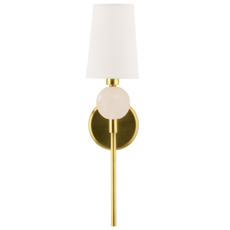 Бра Arteriors MENDEE SCONCE GOLD Золотой Белый в Ижевске | Loft Concept 