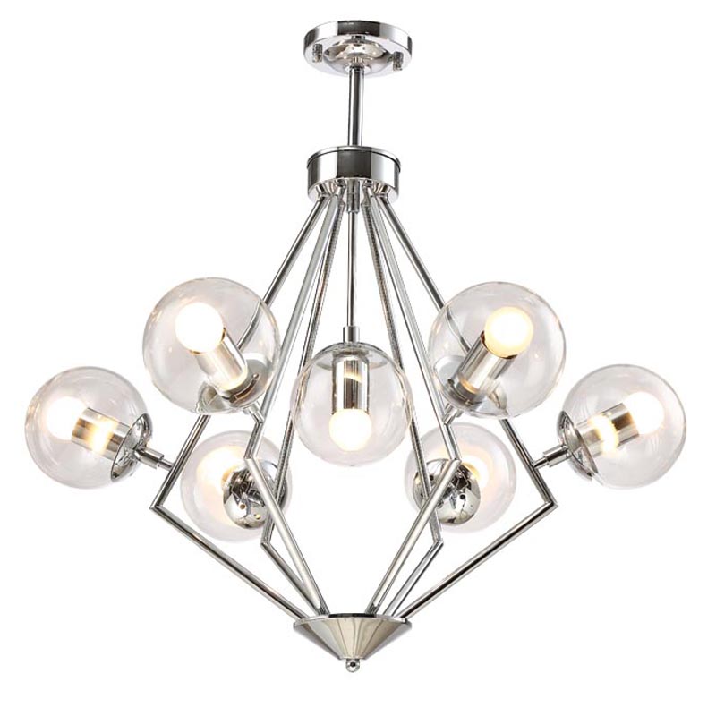 Люстра Liebaud Chandelier 7 lamp Хром в Ижевске | Loft Concept 