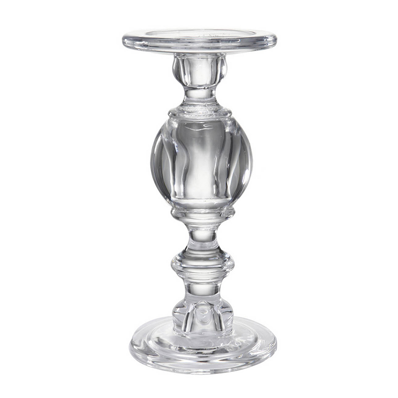 Подсвечник Glass Candlestick II Прозрачное Стекло в Ижевске | Loft Concept 