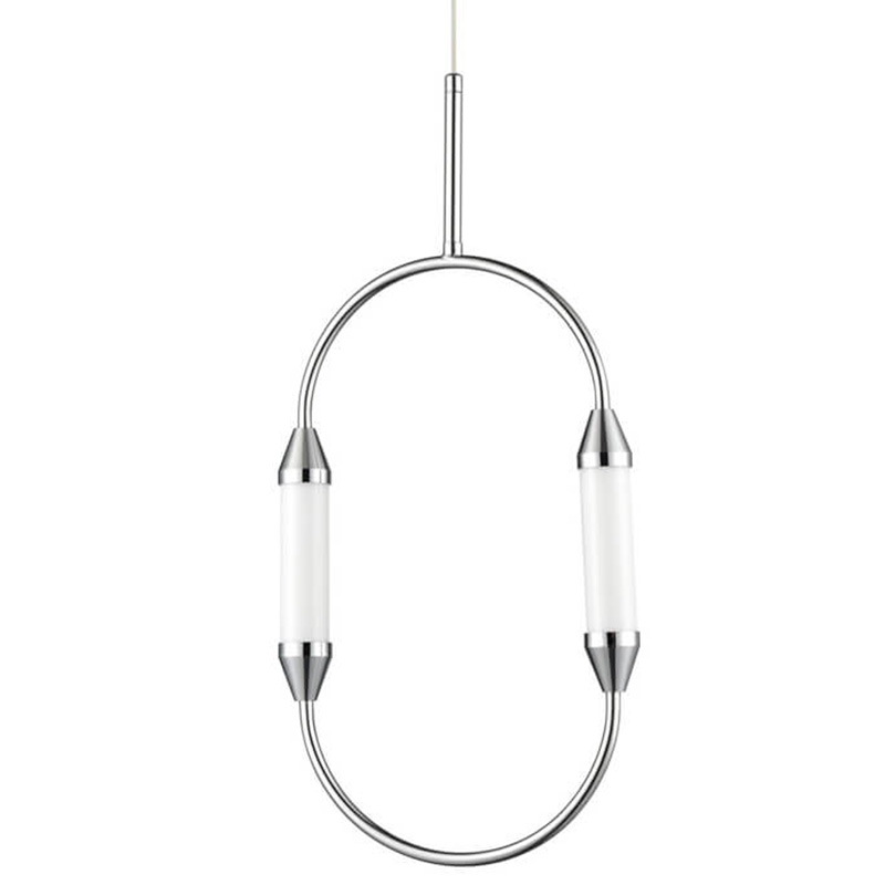 Подвесной светильник Giopato & Coombes CIRQUE Pendant Ellipse Vertical Chrome S Хром в Ижевске | Loft Concept 