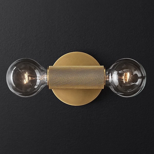 Бра RH Utilitaire Inline Sconce Brass Латунь в Ижевске | Loft Concept 