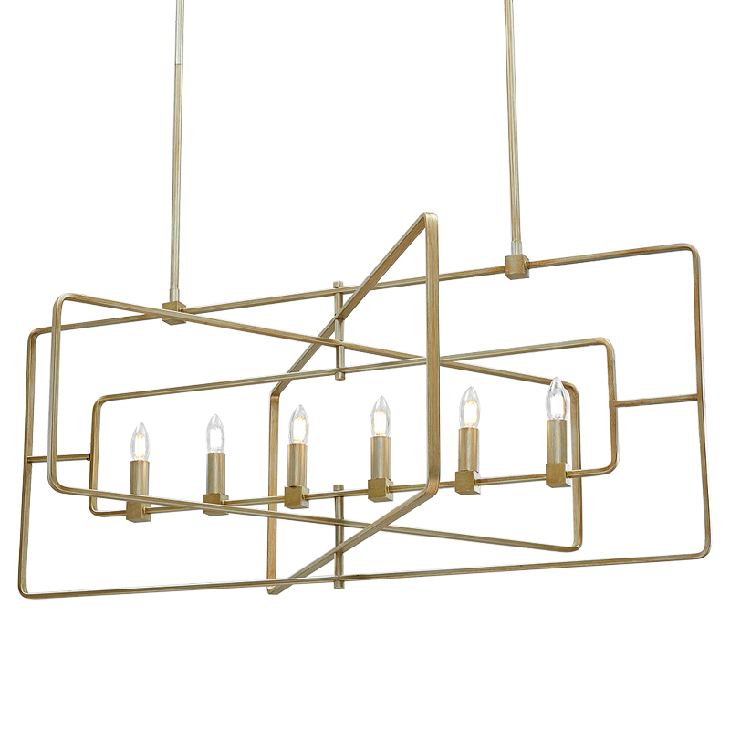 Люстра Macleod Linear Chandelier Золотой в Ижевске | Loft Concept 