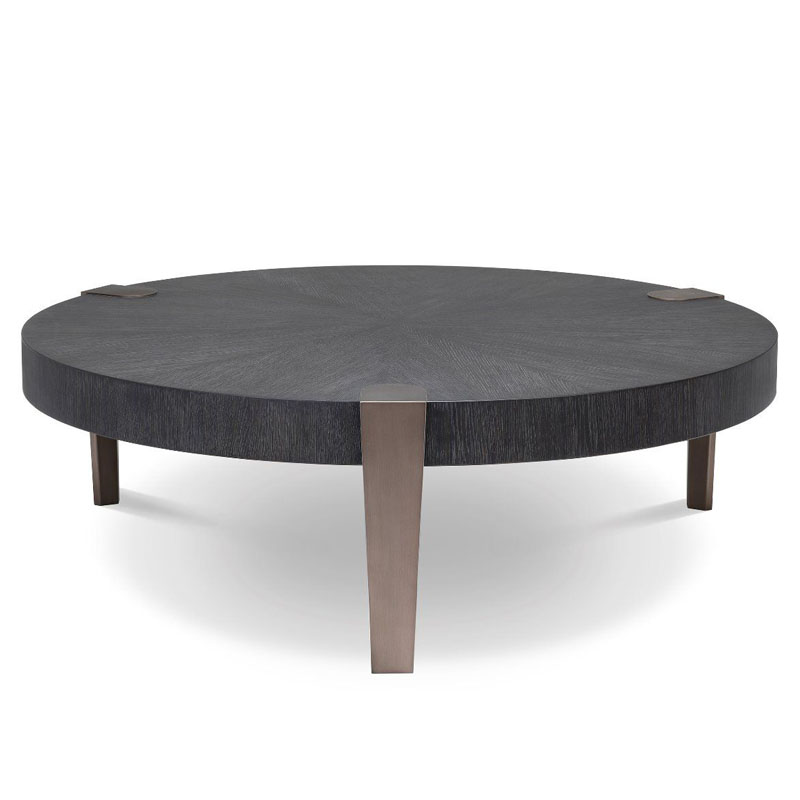 Кофейный стол Eichholtz COFFEE TABLE OXNARD Gray oak Серый Дуб Темная бронза в Ижевске | Loft Concept 