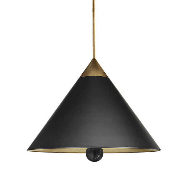 Подвесной светильник Cleo Pendant Brass & Black Черный Латунь в Ижевске | Loft Concept 