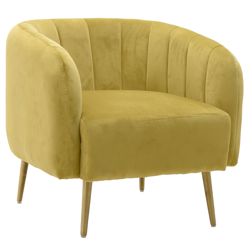 Кресло Donsia Armchair yellow Желтый Золотой в Ижевске | Loft Concept 