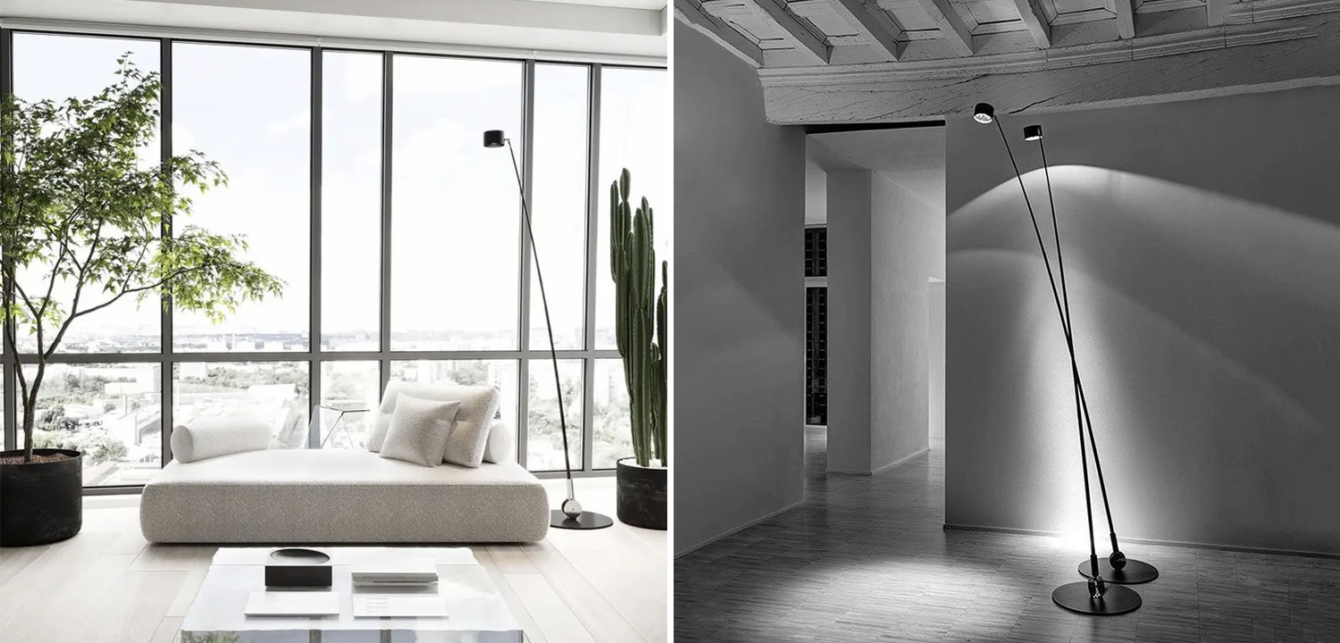 Торшер DAVIDE GROPPI Sampei 1831 Black - фото