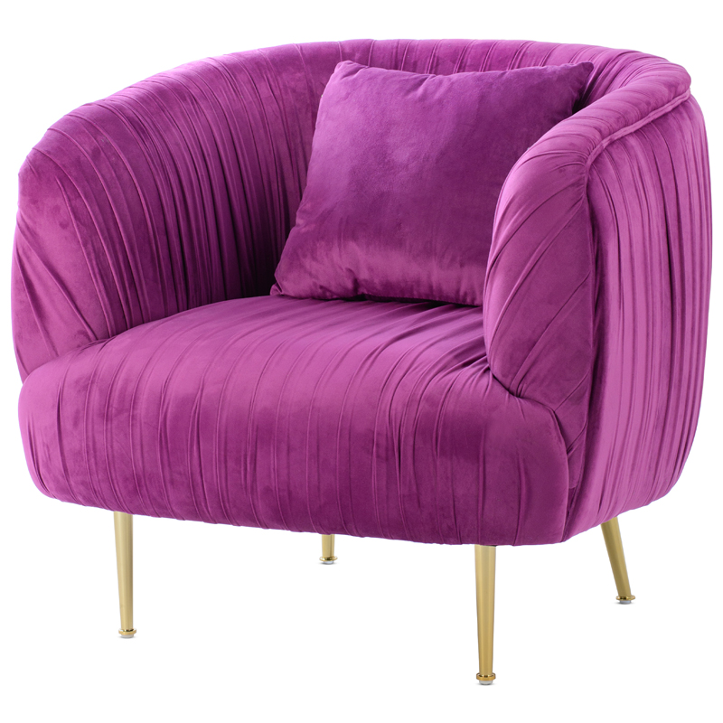 Кресло SOUFFLE CHAIR purple Фуксия Золотой в Ижевске | Loft Concept 