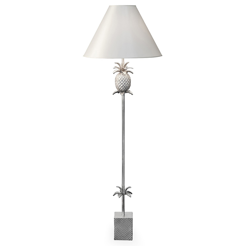 Торшер FLOOR LAMP PINEAPPLE CONE white Алюминий Белый в Ижевске | Loft Concept 