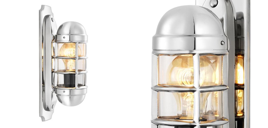 Бра Eichholtz Wall Lamp Le Caprice Nickel - Loft-Concept в Ижевске