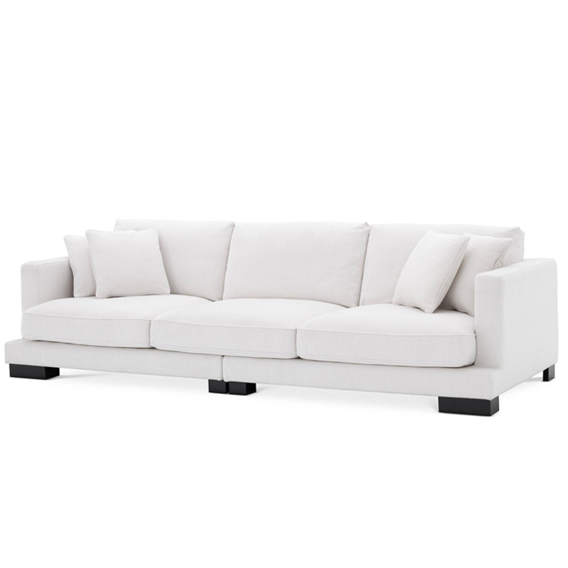 Диван Eichholtz Sofa Tuscany white Белый Черный в Ижевске | Loft Concept 