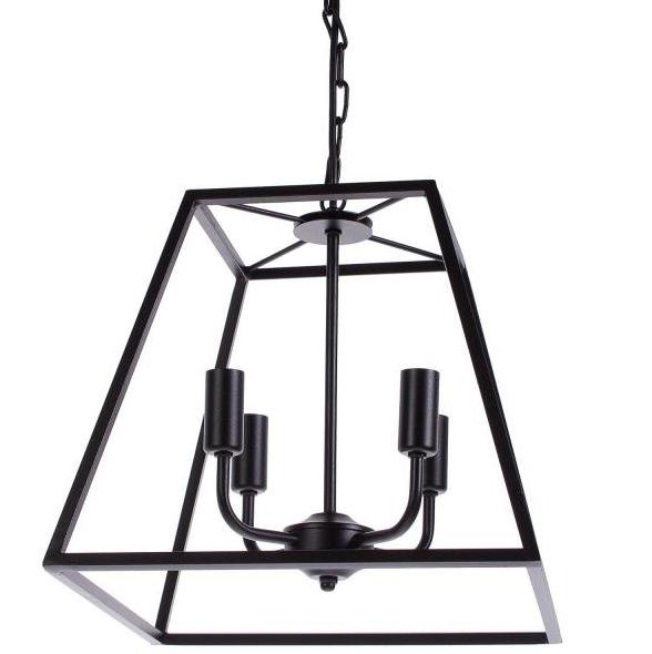 Подвесной светильник Loft Industrial Ortogonal Pendant Trapeze Черный в Ижевске | Loft Concept 