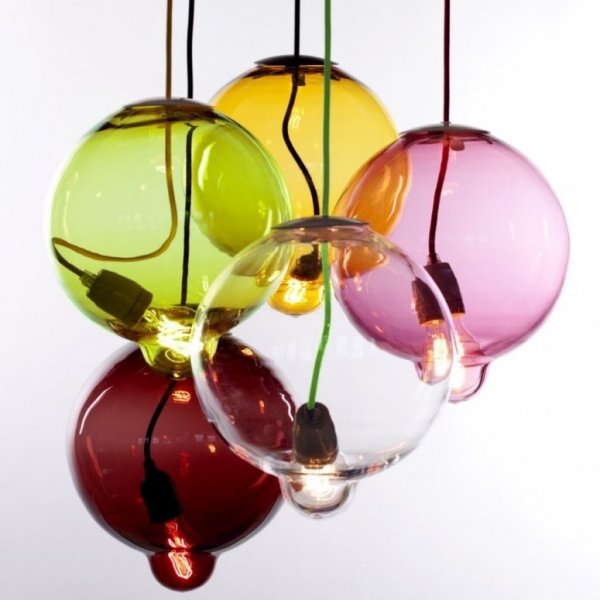 Люстра Cappellini Meltdown Suspension Lamp Прозрачный Янтарь (Amber) Серый (Gray) Синий Красный (Red) Зеленый Розовый (Rose) в Ижевске | Loft Concept 