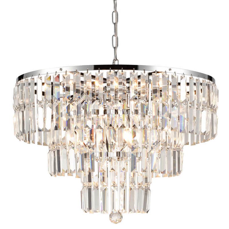 Люстра 1920s Odeon Chandelier chrome 60 Прозрачный (Transparent) Хром в Ижевске | Loft Concept 