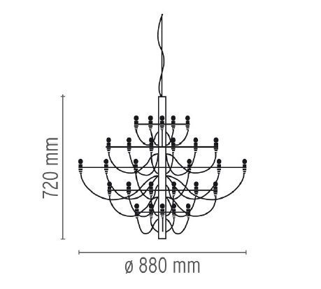 Люстра Flos 2097 30 Chrome в Ижевске