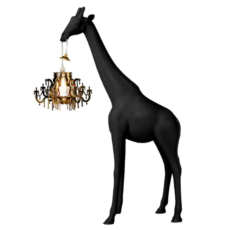 Настольная лампа черный жираф Black Giraffe Table Lamp Черный в Ижевске | Loft Concept 