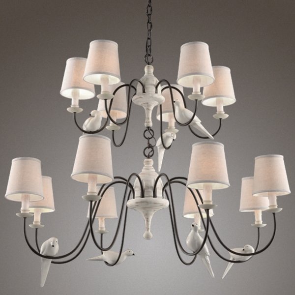 Люстра Norman Bird Large Chandelier ivory ( слоновая кость ) в Ижевске | Loft Concept 