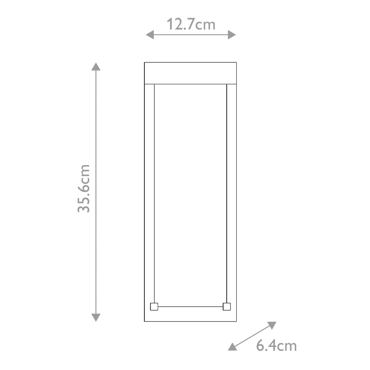 Настенный фонарь уличный прямоугольный черного цвета со стеклом с пузырьками Eurofase в Ижевске