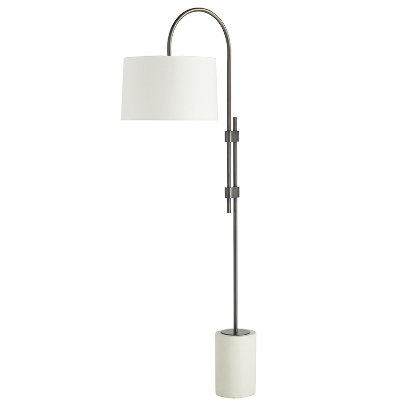 Торшер Arteriors ILY FLOOR LAMP Темная бронза Белый в Ижевске | Loft Concept 