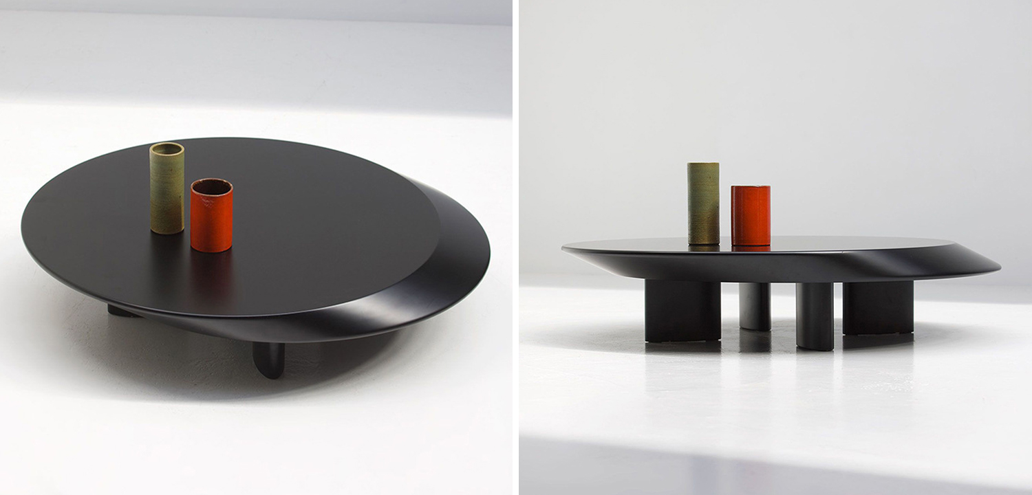 Кофейный стол Ellipse Black Matte Coffee Table - фото