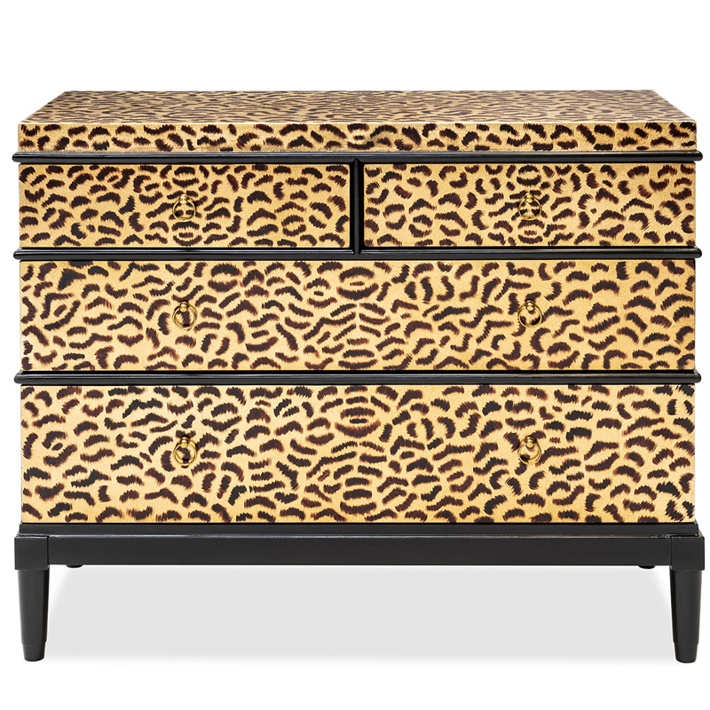 Комод DRESSER KRIZIA leopard Карамель Черный в Ижевске | Loft Concept 