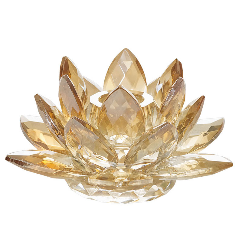 Подсвечник Crystal Lotus gold  в Ижевске | Loft Concept 