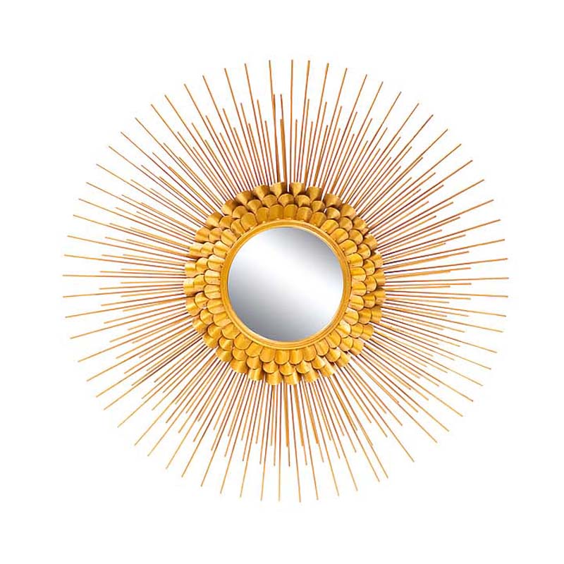 Зеркало-солнце Golden Petals Mirror Sun Золотой в Ижевске | Loft Concept 