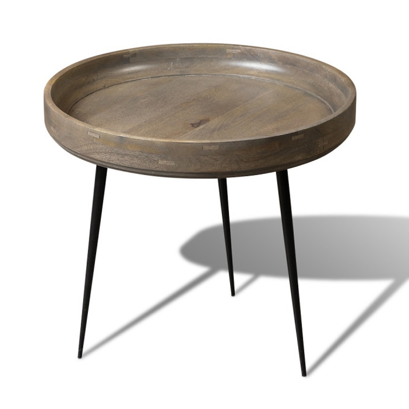 Кофейный стол Davidson Coffee Table platinum 47 Серый Черный в Ижевске | Loft Concept 