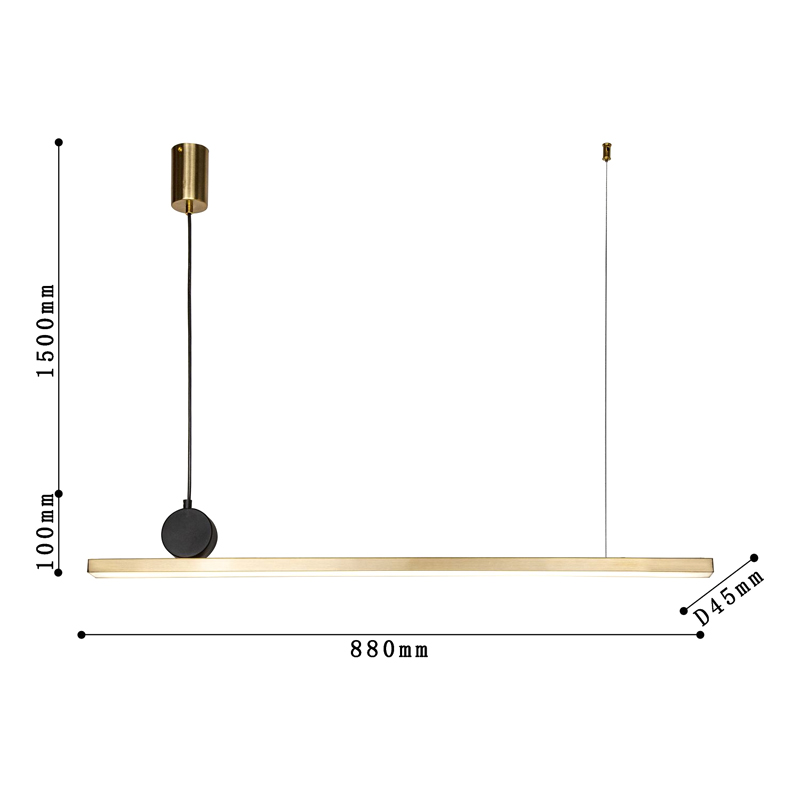 Светодиодная люстра DRAWING LINES Gold в Ижевске