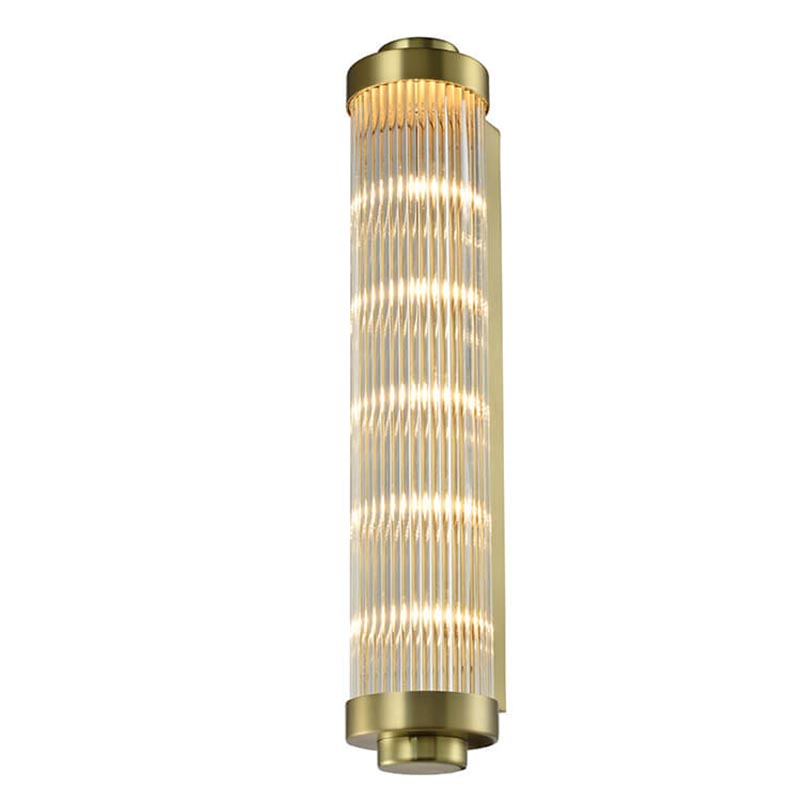 Бра Buck Glass TUBE Wall Lamp Brass Латунь Прозрачный (Transparent) в Ижевске | Loft Concept 