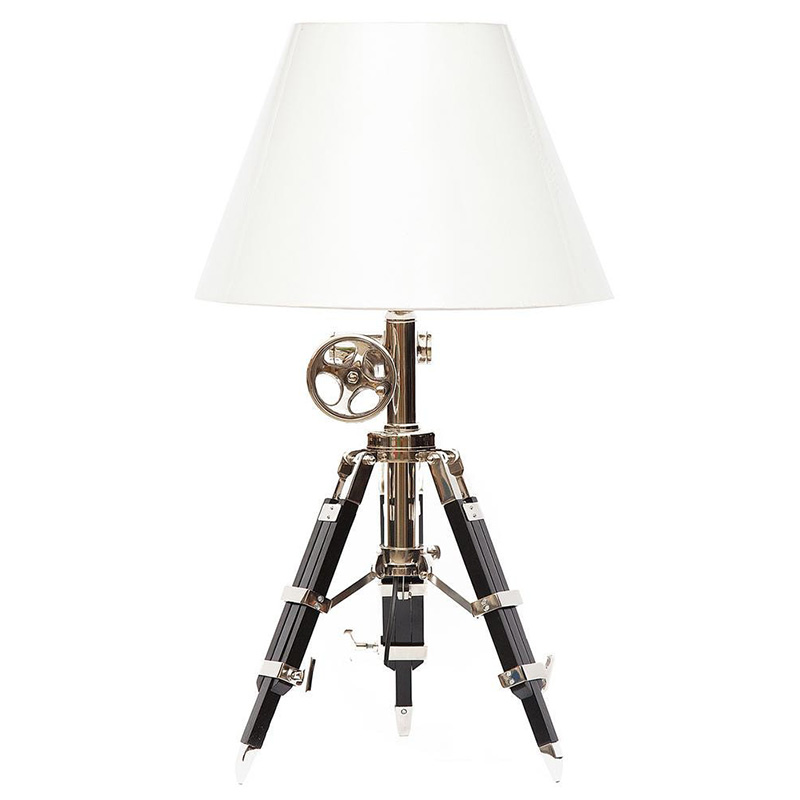 Настольная лампа Victorian Era Tripod Lamp Коричневый Медь Белый в Ижевске | Loft Concept 