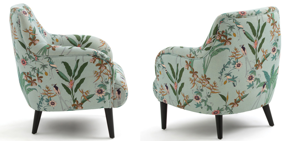 Кресло Lipstick Fauteuil melange lin - фото №1