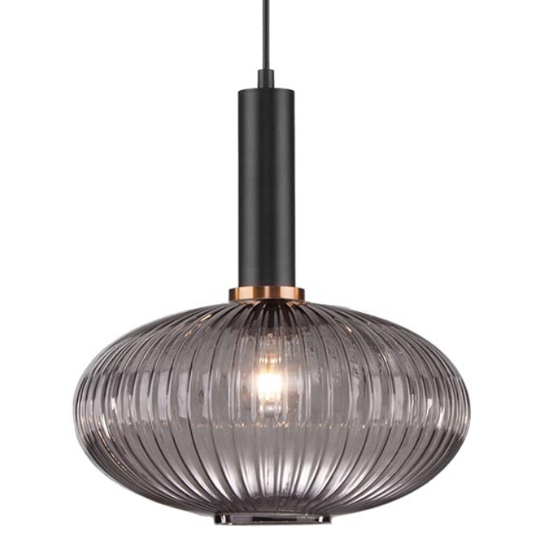 Светильник Ferm Living chinese lantern Gray II Серый (Gray) Черный в Ижевске | Loft Concept 