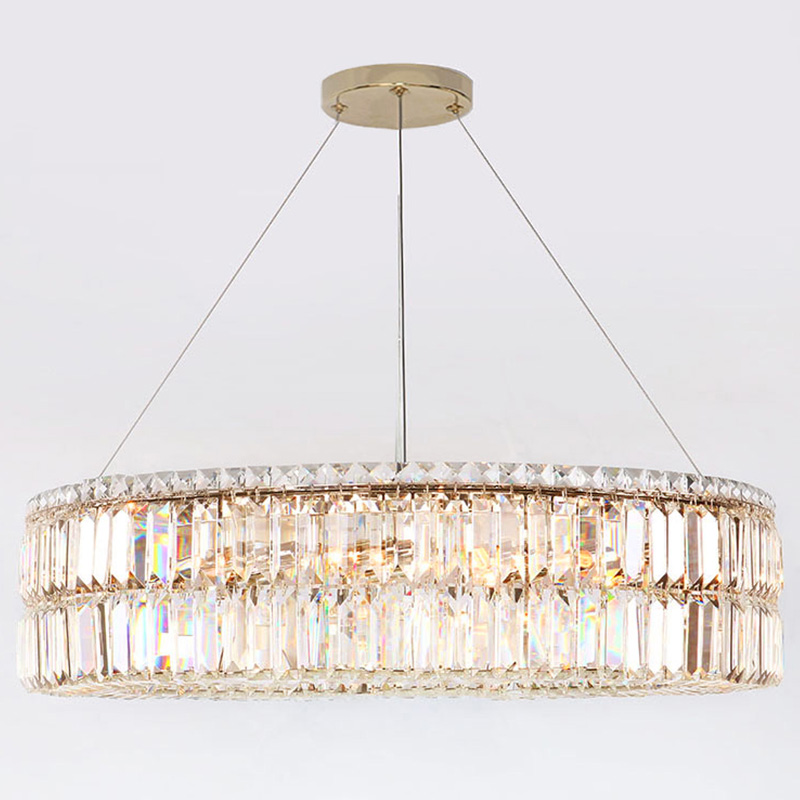 Люстра Darleen Crystal Gold Chandelier 17 Золотой Прозрачный (Transparent) в Ижевске | Loft Concept 