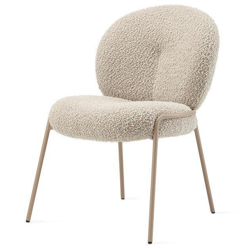 Стул Lyons Boucle Chair Бежевый Золотой в Ижевске | Loft Concept 