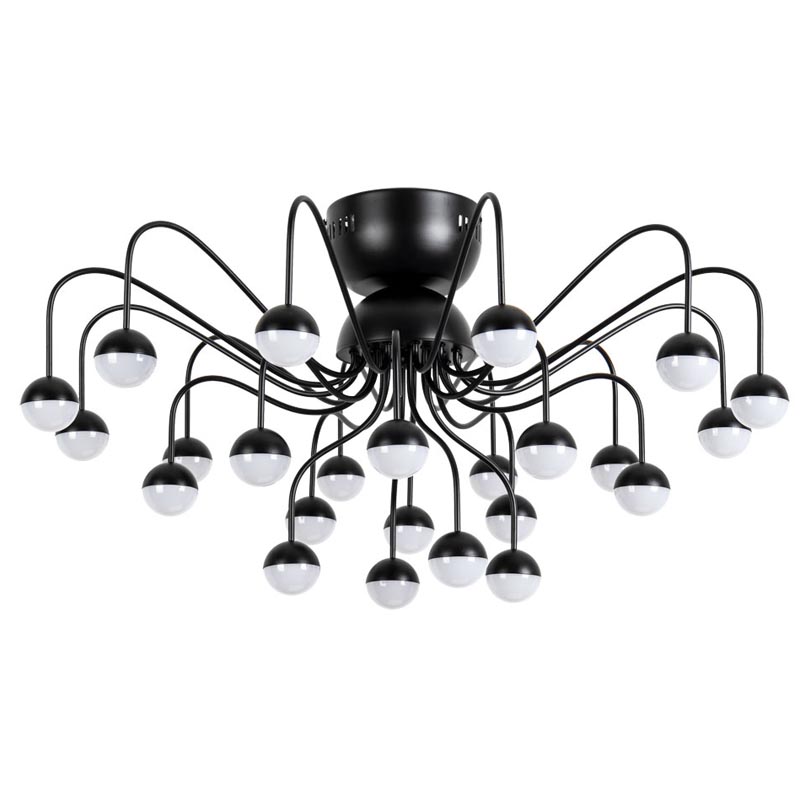 Потолочная люстра Vilelme Chandelier black Черный в Ижевске | Loft Concept 