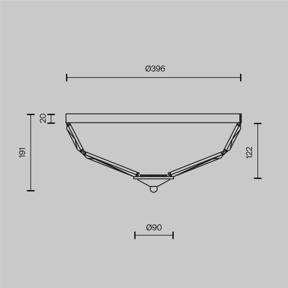 Потолочный светильник Facet E14х4 в Ижевске