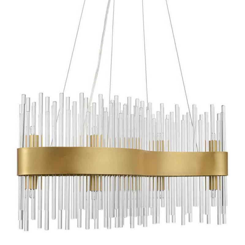 Люстра Nembus Chandelier 60 gold Прозрачный (Transparent) Золотой в Ижевске | Loft Concept 